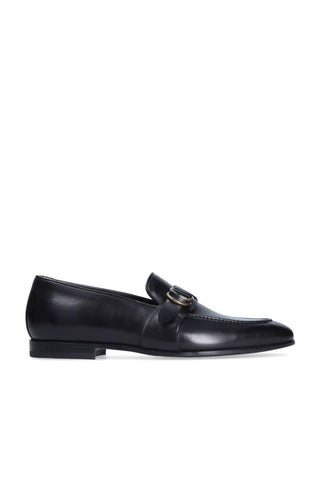 Franceschetti Sasha Black Leather Slip-On Loafers (FCCT1007)