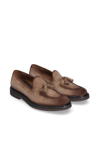 Franceschetti Shia Suede Moccasin Tassel Loafer (FCCT1100)-Dellamoda