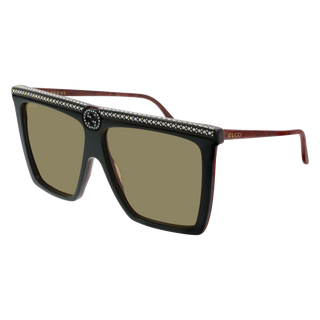 GUCCI GG0733S - 005 Chrystal Sunglasses Green / Green (S)