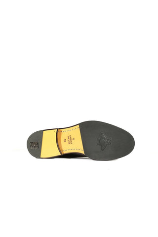 Gucci 547592 0GQ30 1078 Black Calf-Skin Leather Cap-Toe Oxfords (GGM1719)-AmbrogioShoes