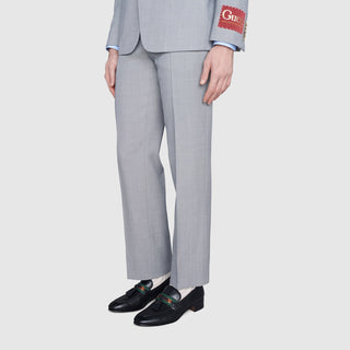 Gucci 624720 1066 Black Calf-Skin Leather with Web and Interlocking G Tassels Loafers (GGM1721)-AmbrogioShoes