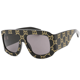 Gucci GG0983S Sunglasses BLACK-BLACK / GREY-AmbrogioShoes