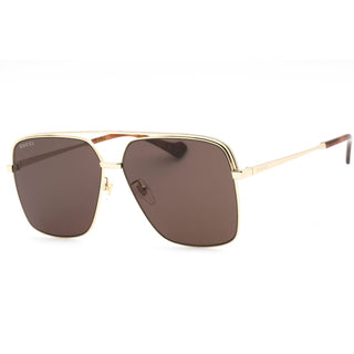 Gucci GG1099SA Sunglasses GOLD-GOLD / BROWN-AmbrogioShoes