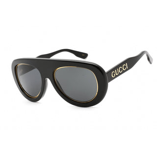 Gucci GG1152S Sunglasses Shiny Black / Dark Grey-AmbrogioShoes