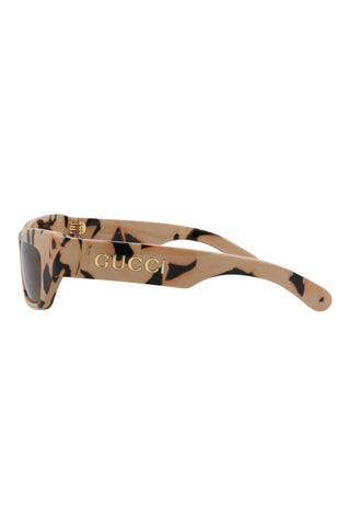 Gucci GG1296S Noutgat/Black Big Spotted Havana Sunglasses-AmbrogioShoes