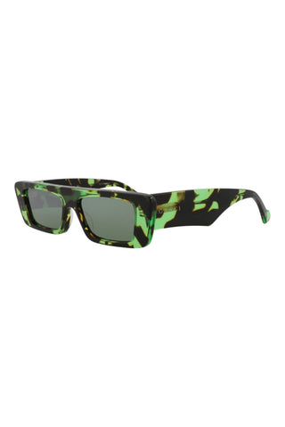 Gucci Gg1331 S Shiny Big Spotted Black + Green Havana Sunglasses-Dellamoda