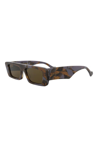 Gucci Gg1331 S Shiny Big Spotted Lilac + Brown Havana Sunglasses-Dellamoda