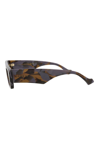 Gucci Gg1331 S Shiny Big Spotted Lilac + Brown Havana Sunglasses-Dellamoda