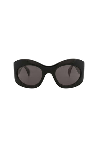 Gucci Gg1463 S Shiny Solid Black Sunglasses-Dellamoda