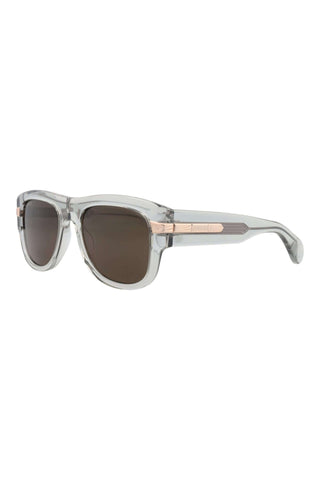 Gucci Gg1517 S Shiny Transparent Cloudy Grey Sunglasses-Dellamoda
