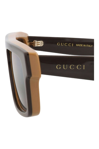 Gucci GG1616S Bilayer Brown/Beige Sunglasses-AmbrogioShoes
