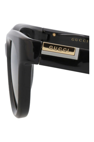 Gucci Gg1620 S Shiny Black Sunglasses-Dellamoda