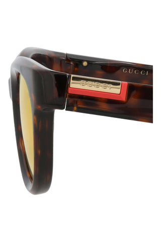 Gucci Gg1620 S Shiny Dark Havana Sunglasses-Dellamoda
