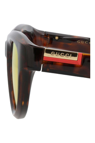 Gucci Gg1622 S Shiny Dark Havana Sunglasses-Dellamoda
