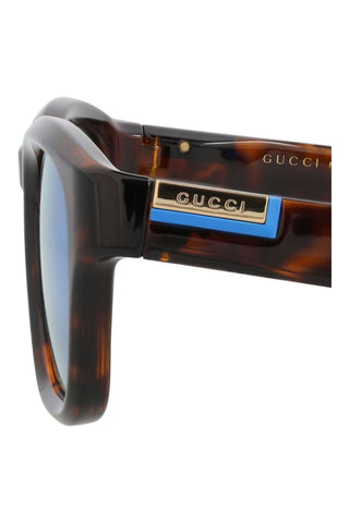 Gucci Gg1630 S Shiny Dark Havana Sunglasses-Dellamoda