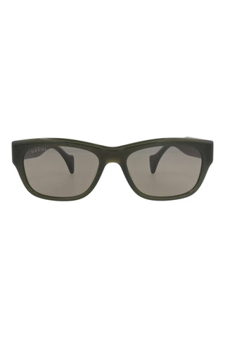 Gucci Gg1706 S Shiny Opal Olive Green Sunglasses-Dellamoda
