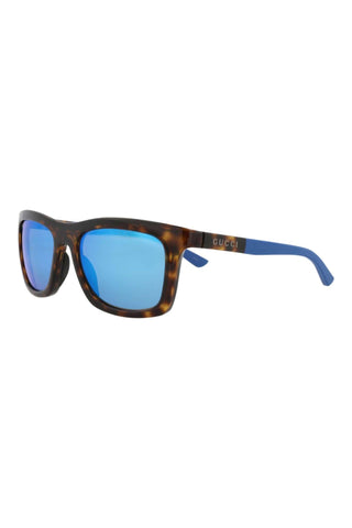 Gucci Gg1735 S Shiny Solid Burgundy Sunglasses-Dellamoda