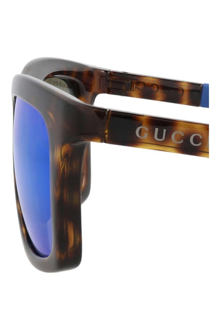 Gucci Gg1735 S Shiny Solid Burgundy Sunglasses-Dellamoda