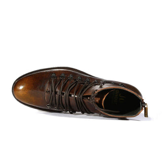 Jo Ghost 1356 Men's Shoes Buffalo Leather Boots (JG5303)-AmbrogioShoes