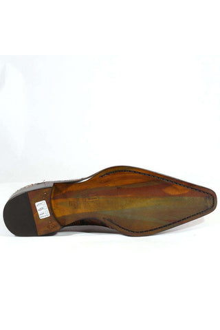 Jo Ghost 1732M Embossed Leather Derby-Dellamoda