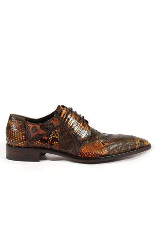 Jo Ghost 1732M Embossed Leather Derby-Dellamoda
