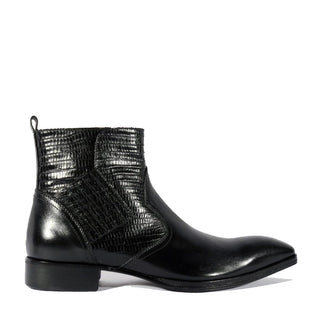 Jo Ghost 2128 Lizard Print / Calf-Skin Leather Ankle Boots (JG5319)-AmbrogioShoes
