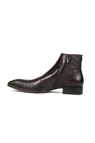 Jo Ghost 2379 Lizard Embossed Leather Boots (JG5313)