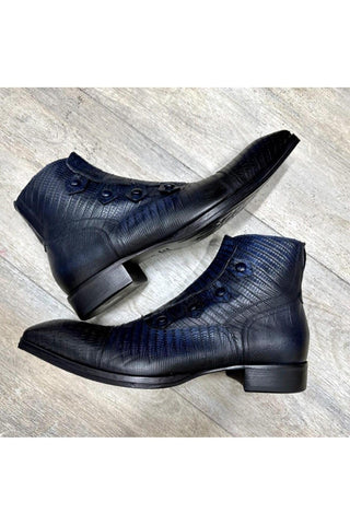 Jo Ghost 2379 Lizard Embossed Leather Boots (JG5313)