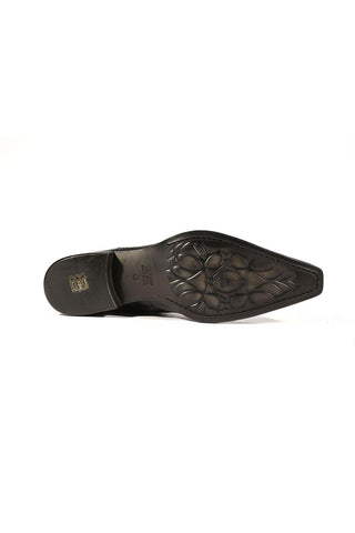 Jo Ghost 2379 Lizard Embossed Leather Boot-Dellamoda