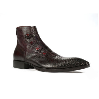 Jo Ghost 2379 Lizard Print Calf-Skin Leather Boots (JG5313)-AmbrogioShoes