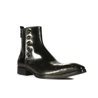 Jo Ghost 2720 Montalcino Men's Shoes Buffalo Leather Ankle Boots (JG5306)-AmbrogioShoes