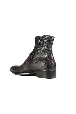 Jo Ghost 2727 BIS Crocodile Embossed / Leather Ankle Boots