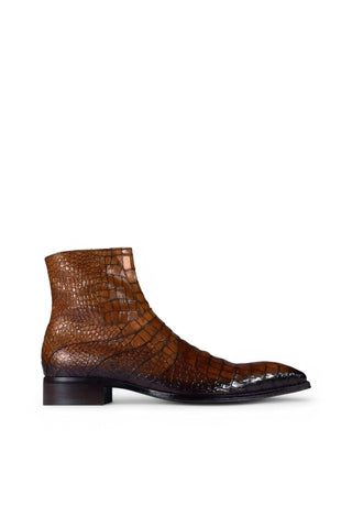 Jo Ghost 2727 BIS Crocodile Embossed / Leather Ankle Boots