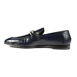 Jo Ghost 2955 Crocodile Print Leather Chain Loafers (JG5312)-AmbrogioShoes