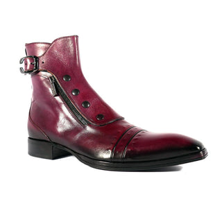 Jo Ghost 3206 Calf-Skin Leather Buckle Boots (JG5318)-AmbrogioShoes