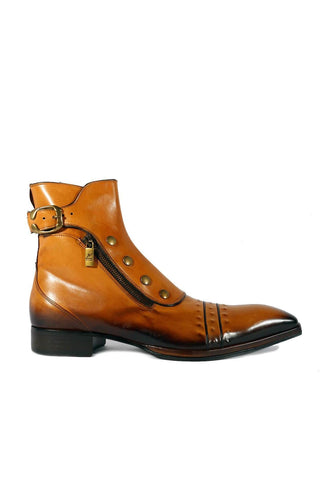 Jo Ghost 3206 Calf-Skin Leather Buckle Boots (JG5318)-AmbrogioShoes