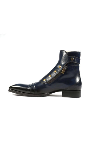 Jo Ghost 3206 Leather Buckle Boots (JG5318)-AmbrogioShoes