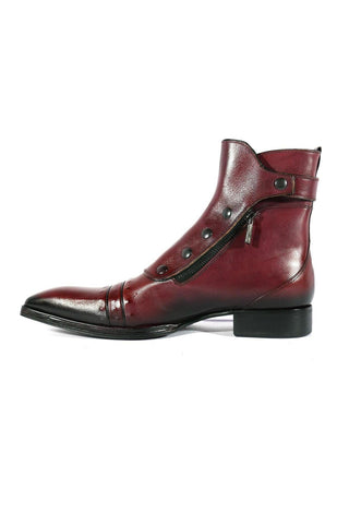 Jo Ghost 3206 Leather Buckle Boots (JG5318)-AmbrogioShoes