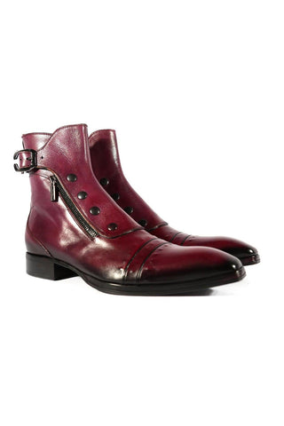 Jo Ghost 3206 Leather Buckle Boots (JG5318)-AmbrogioShoes