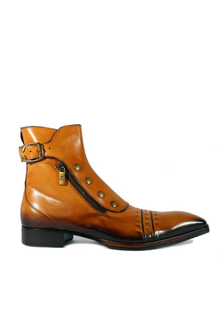 Jo Ghost 3206 Leather Buckle Boots (JG5318)-AmbrogioShoes