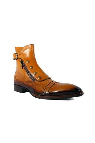 Jo Ghost 3206 Leather Buckle Boots (JG5318)-AmbrogioShoes