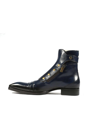 Jo Ghost 3206 Leather Buckle Boots (JG5318)-Dellamoda