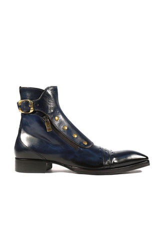 Jo Ghost 3206 Leather Buckle Boots (JG5318)-Dellamoda