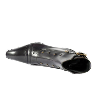 Jo Ghost 3206 Men's Shoes Calf-Skin Leather Buckle Boots (JG5318)-AmbrogioShoes