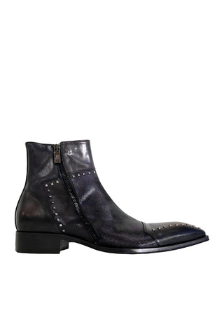 Jo Ghost 3516 Leather Stud Ankle Boot