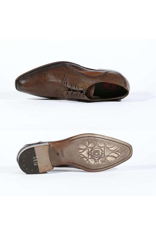 Jo Ghost 4230M Mens Shoes Lizard Skin & Leather Oxfords(JG5122)