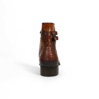 Jo Ghost 4764 Louisiana Crocodile / Lizard Print Leather Boots (JG5323)-AmbrogioShoes