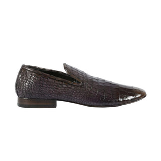 Jo Ghost Crocodile Print Calf-Skin Leather Loafers (JG5112)-AmbrogioShoes