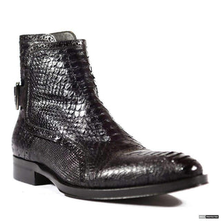 Jo Ghost Men's Italian Zampa Struzzo Crust Boots (JG4049)-AmbrogioShoes