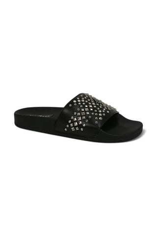 John Richmond 10104 Leather Slip-on Sandal (JR1004)-AmbrogioShoes